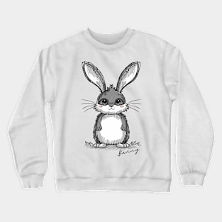 Drawn bunny Crewneck Sweatshirt